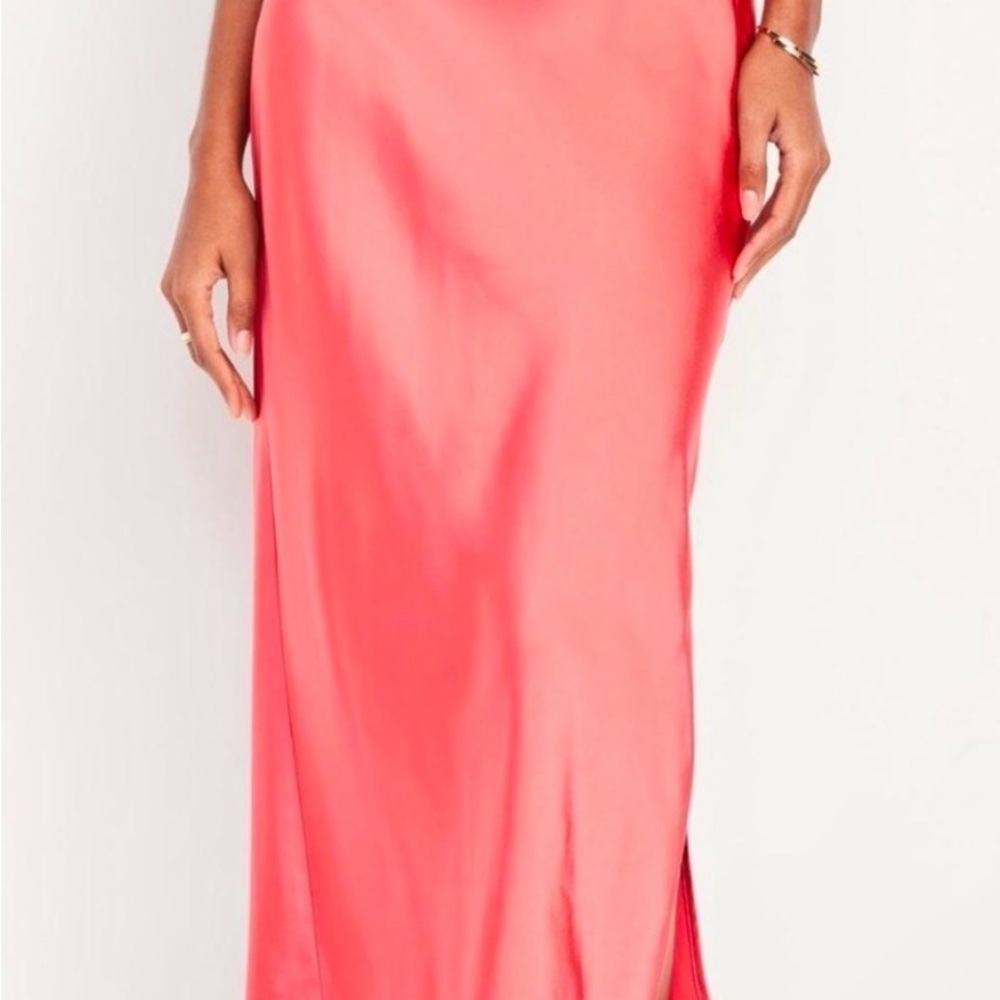 Old Navy Vibrant Coral Maxi Skirt